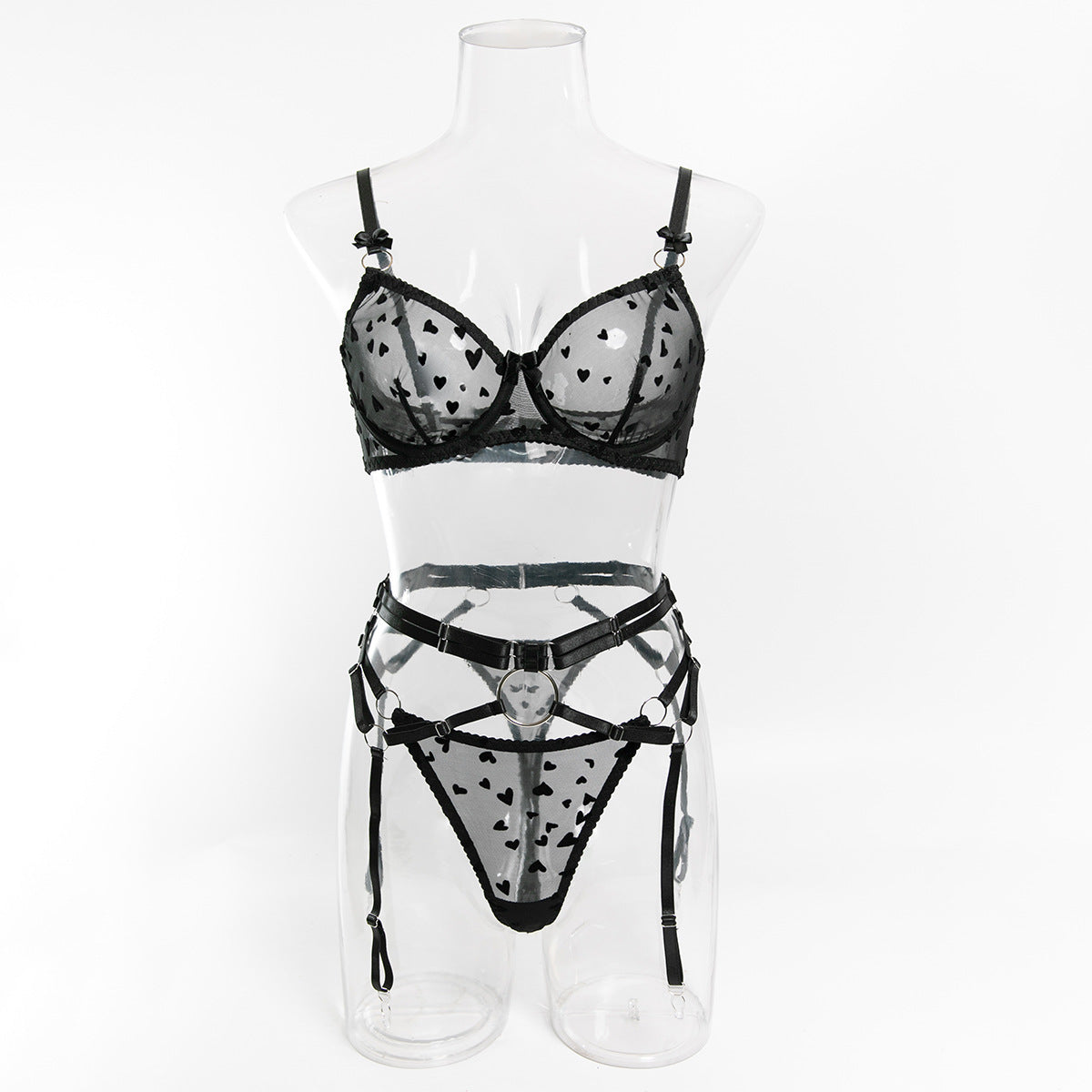 Heart Ring Garter Set image 3