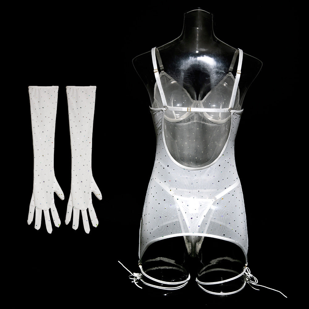 Scarlet Éclat Sequin Bodysuit image 5