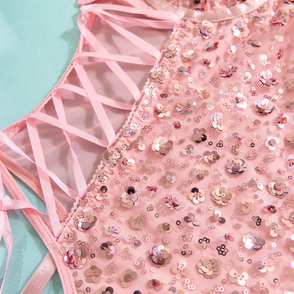 Rosé Butterfly Cincher Bodysuit image 2