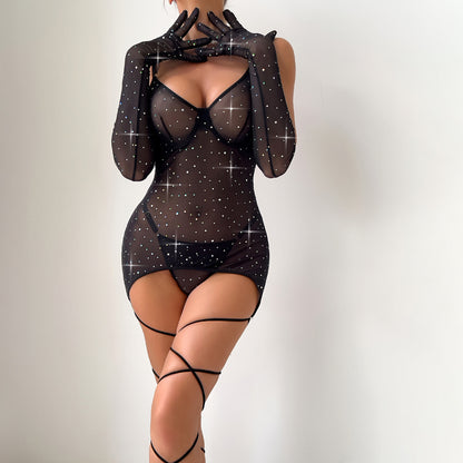 Scarlet Éclat Sequin Bodysuit image 8