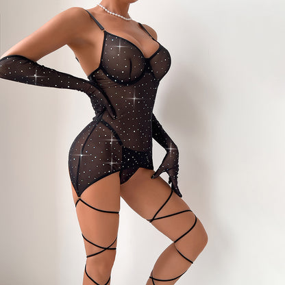 Scarlet Éclat Sequin Bodysuit image 9