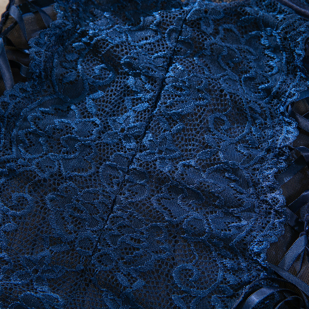 Noir Lattice Lace Bodysuit image 12
