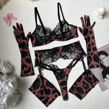 Leopard Opera Garter Set image 5