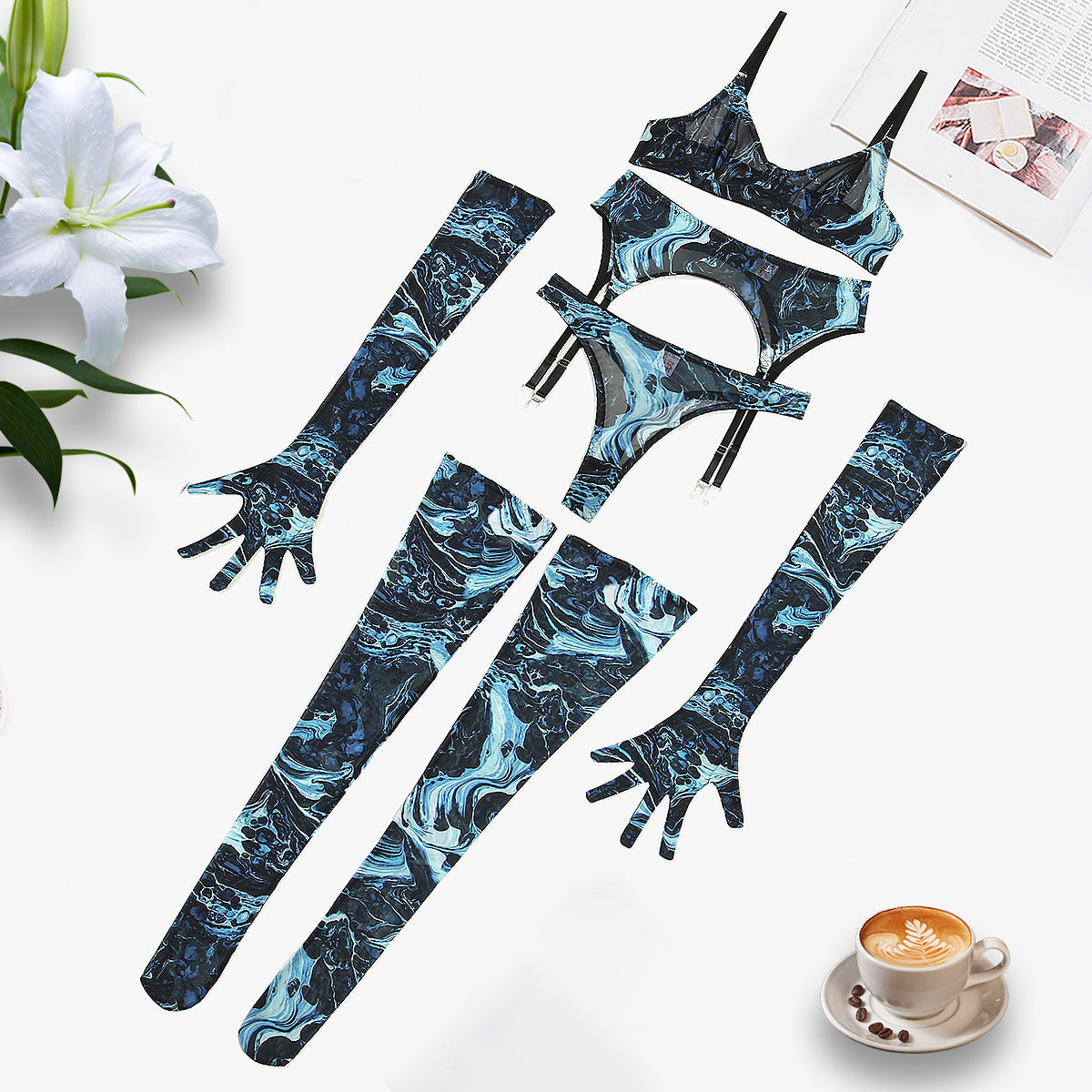 Prism Leopard Garter Set image 4