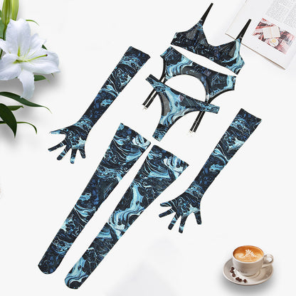 Prism Leopard Garter Set image 4