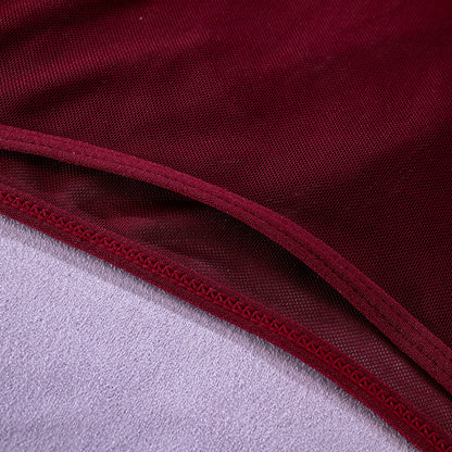Burgundy Veil Tie Set image 13