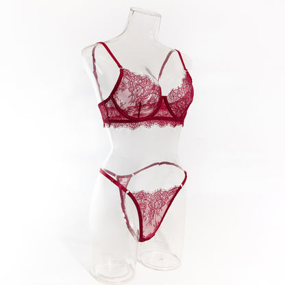 Bordeaux Whisper Lace Set image 12