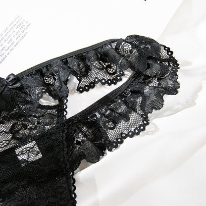 Noir Ruffle Lace Set image 8