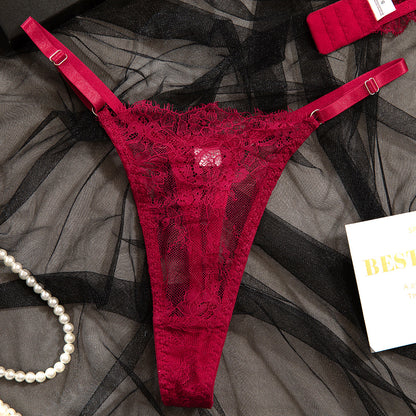 Bordeaux Whisper Lace Set image 13