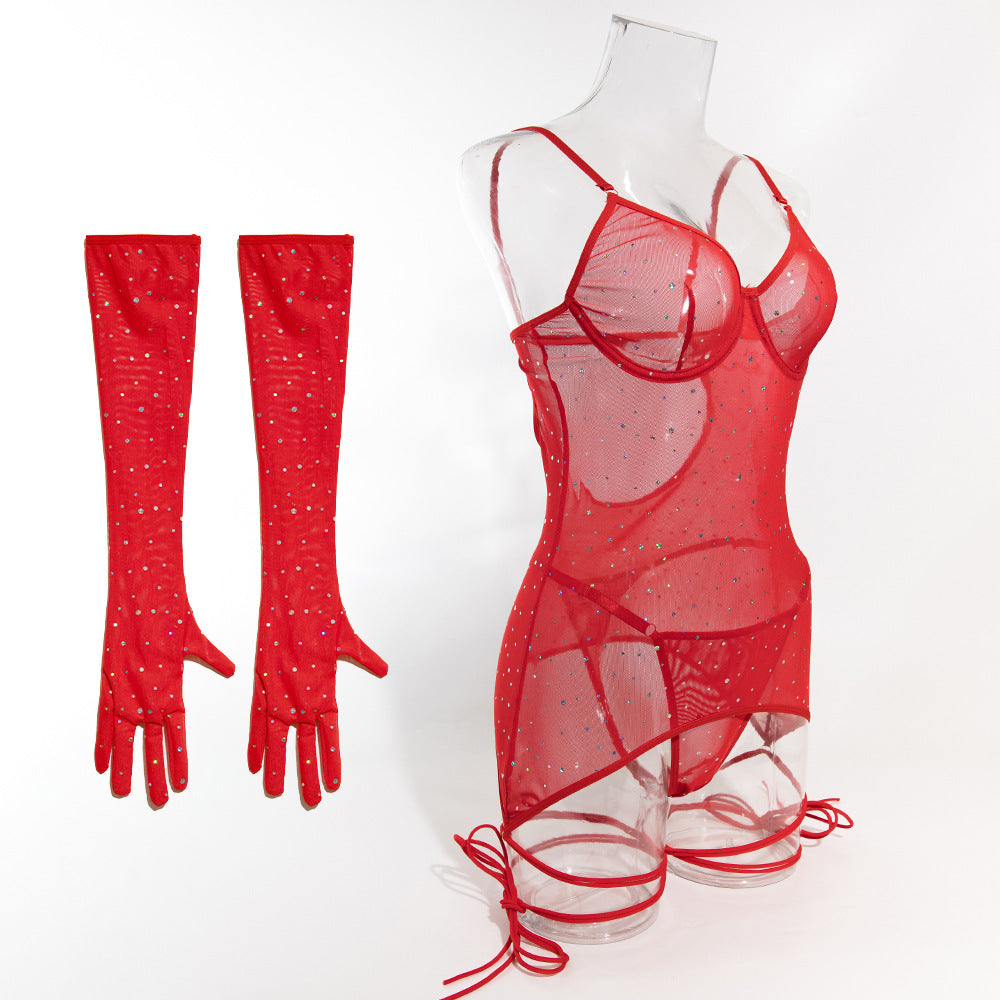 Scarlet Éclat Sequin Bodysuit image 17