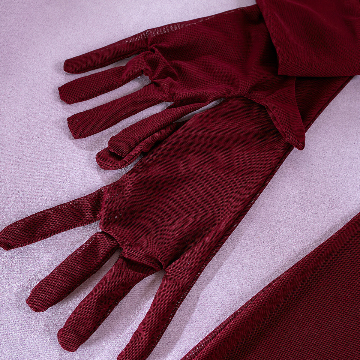Burgundy Veil Tie Set image 28