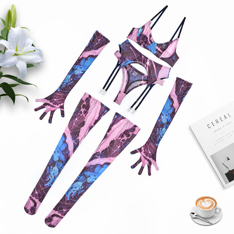 Prism Leopard Garter Set image 14