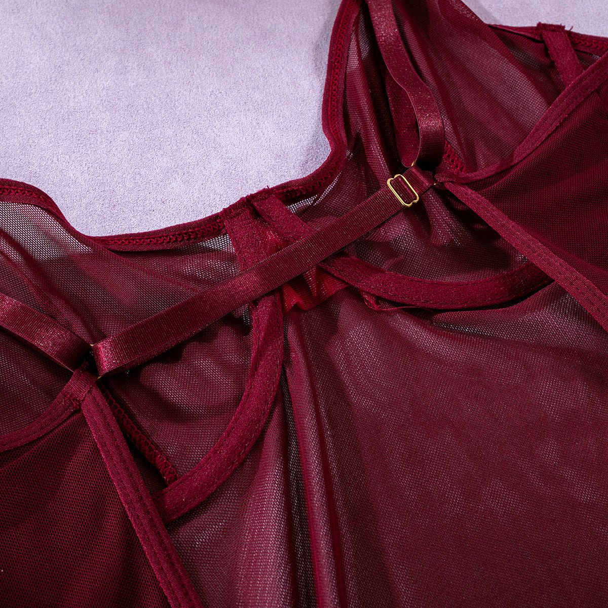 Burgundy Veil Tie Set image 32