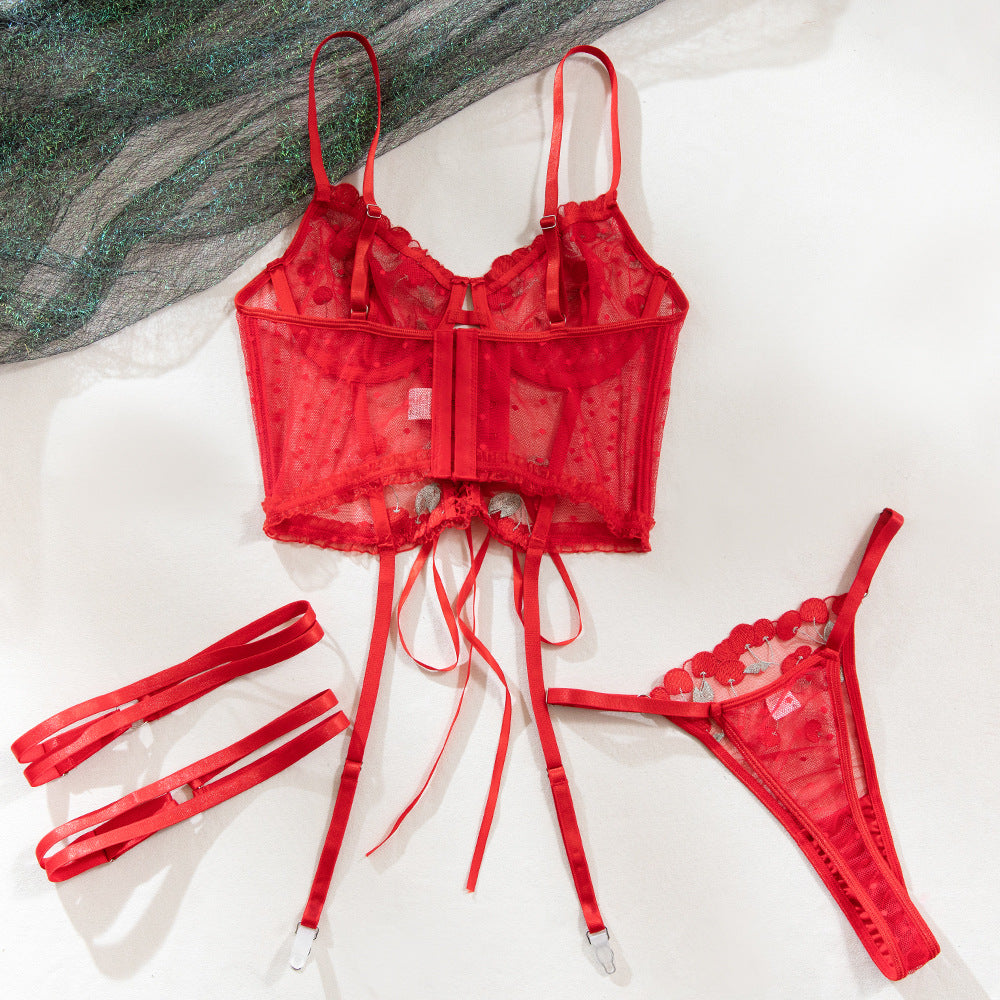 Rouge Garland Embroidered Set image 12