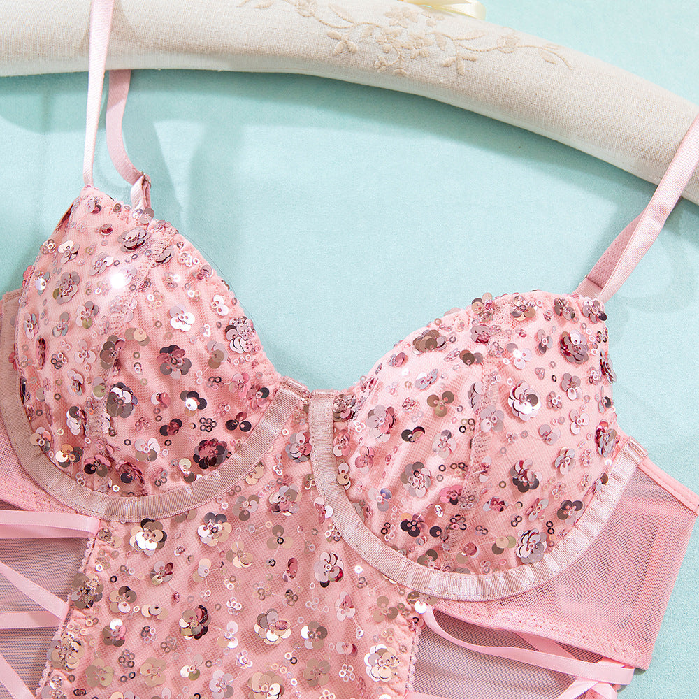 Rosé Butterfly Cincher Bodysuit image 6