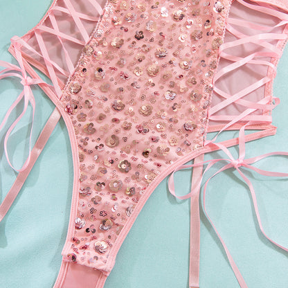 Rosé Butterfly Cincher Bodysuit image 7