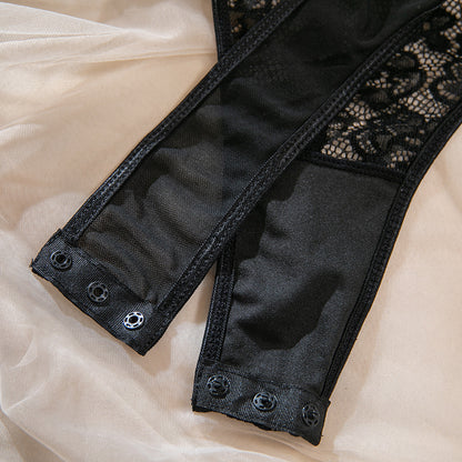 Noir Lattice Lace Bodysuit image 37
