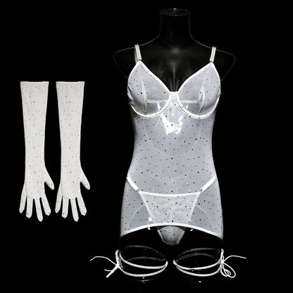 Scarlet Éclat Sequin Bodysuit image 22