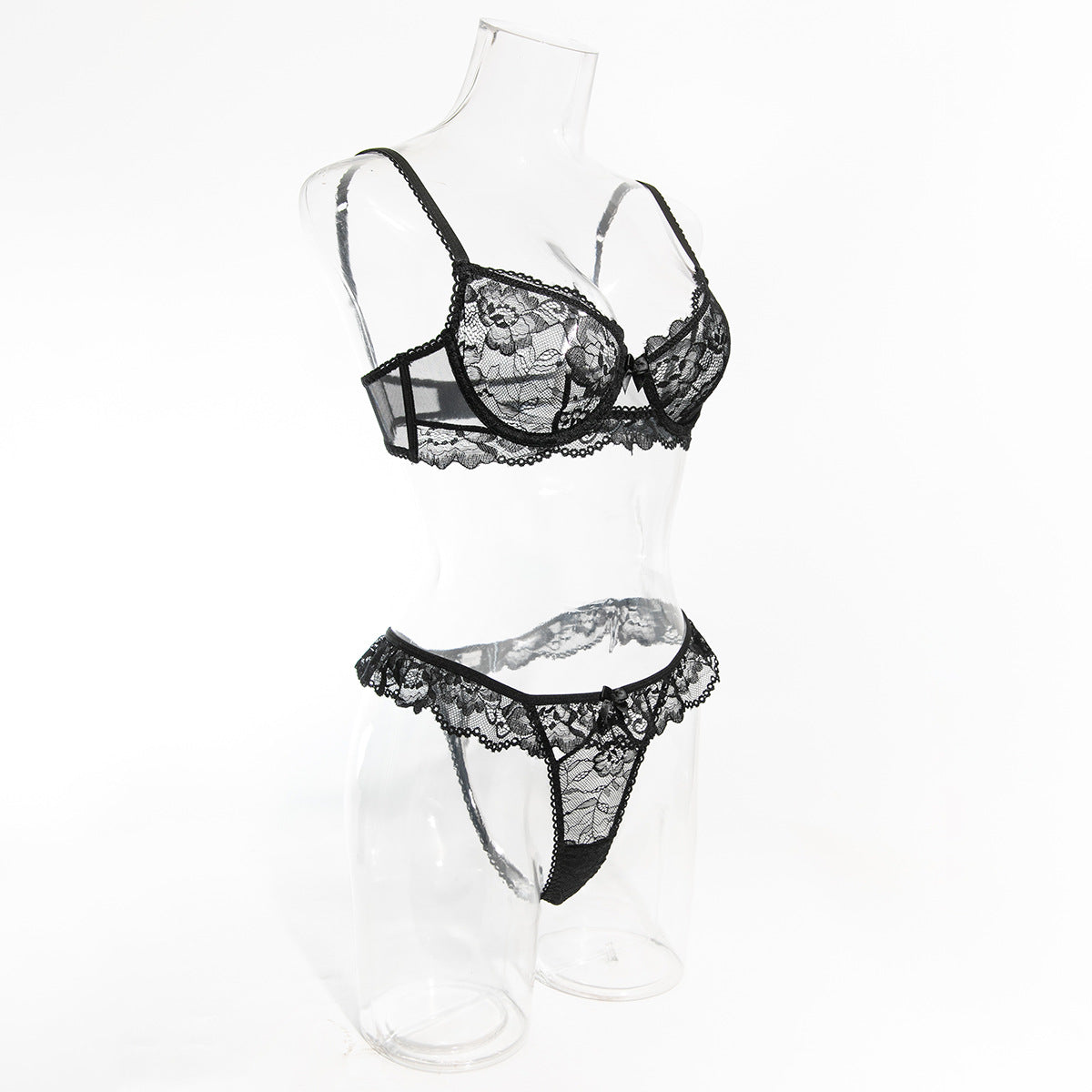 Noir Ruffle Lace Set image 13