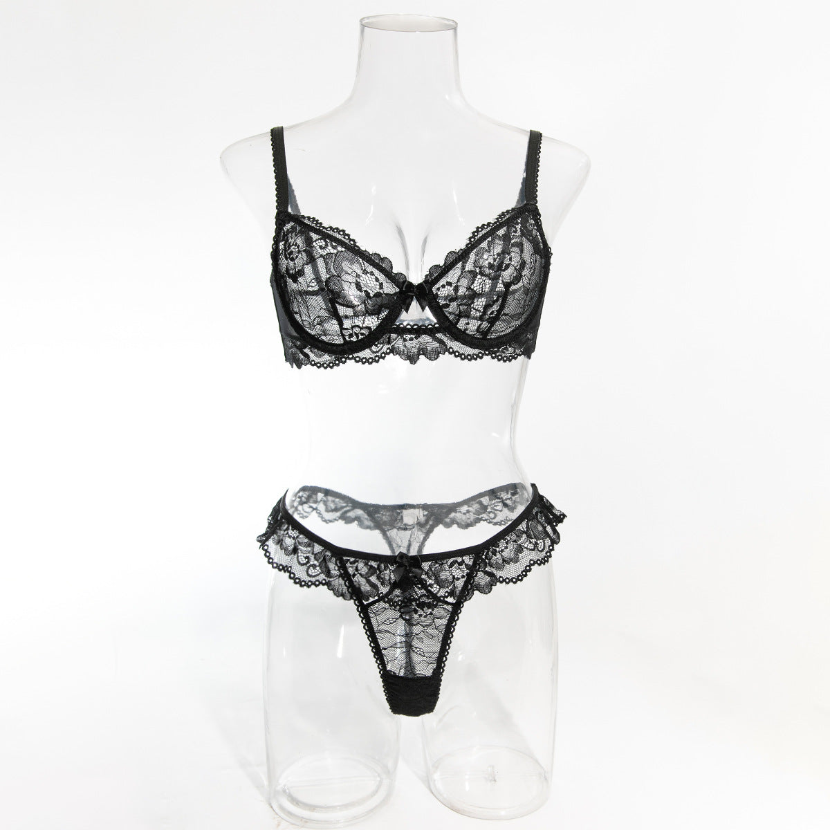 Noir Ruffle Lace Set image 14