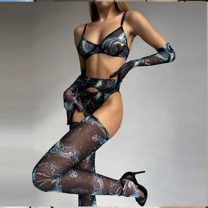 Prism Leopard Garter Set image 17