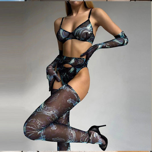 Prism Leopard Garter Set image 17