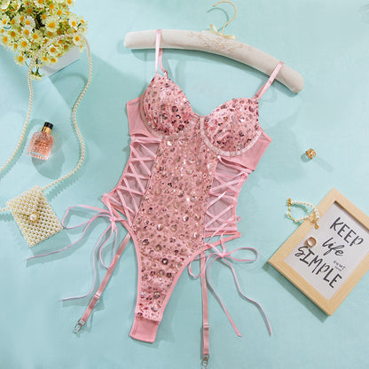 Rosé Butterfly Cincher Bodysuit image 10