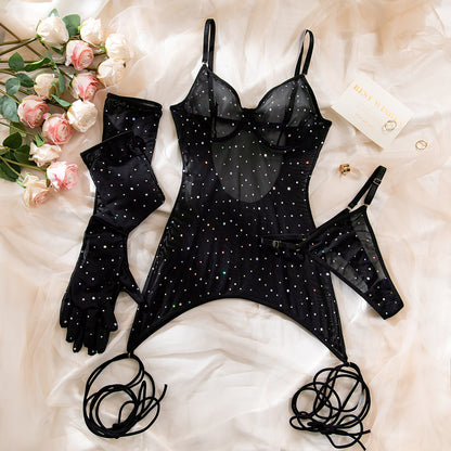 Scarlet Éclat Sequin Bodysuit image 28