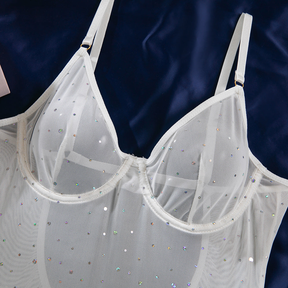 Scarlet Éclat Sequin Bodysuit image 36