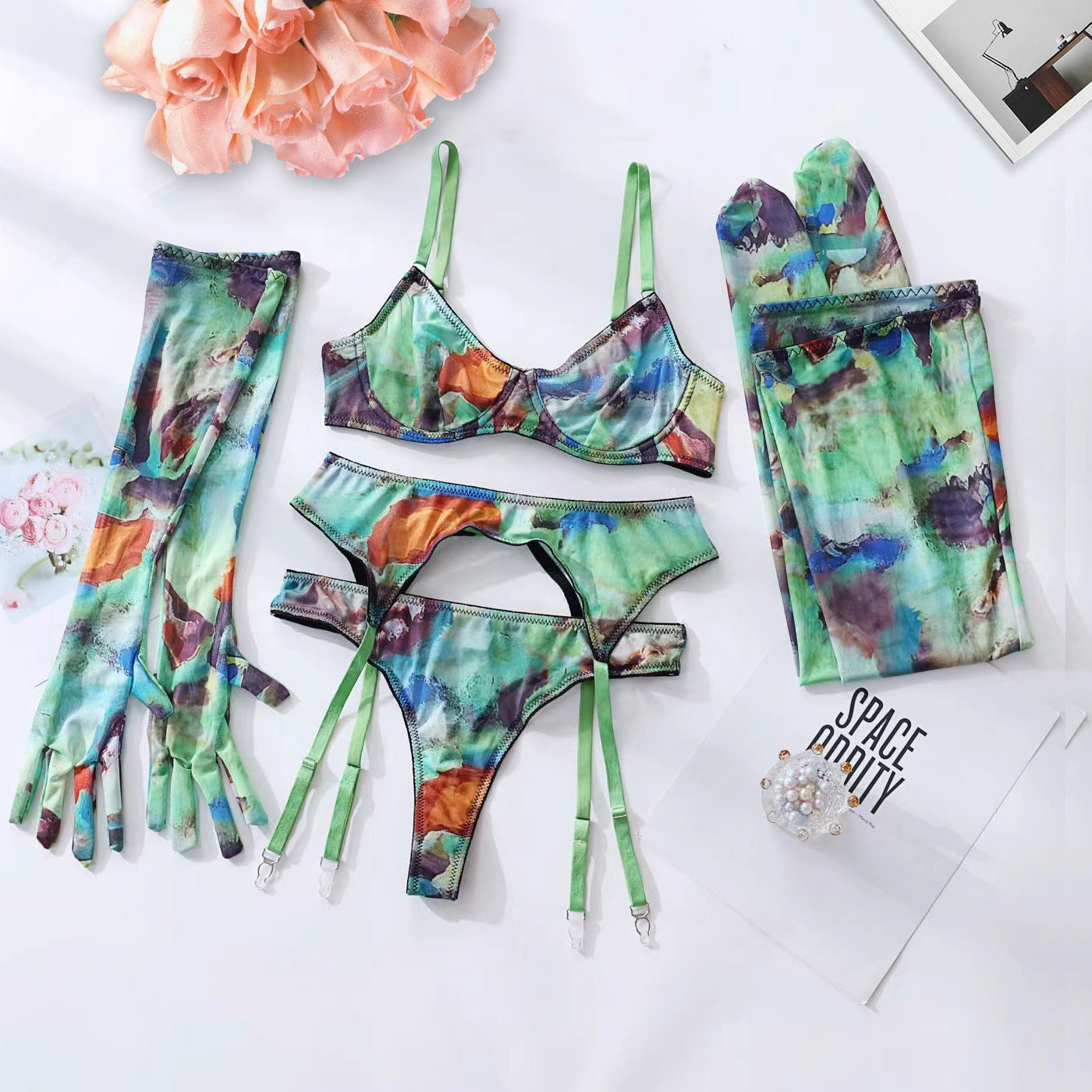 Prism Leopard Garter Set image 21