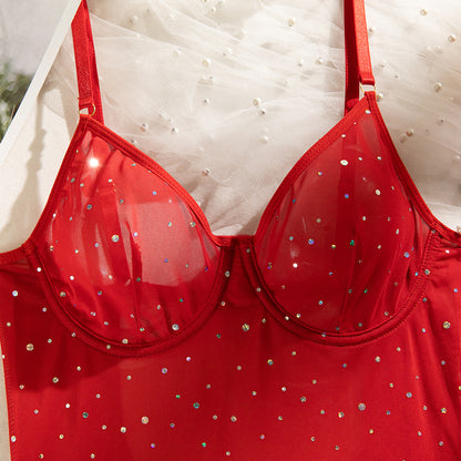 Scarlet Éclat Sequin Bodysuit image 39