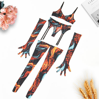 Prism Leopard Garter Set image 22