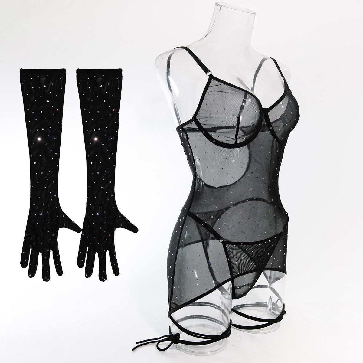 Scarlet Éclat Sequin Bodysuit image 41