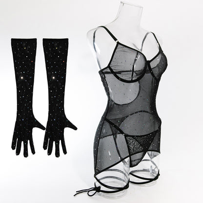 Scarlet Éclat Sequin Bodysuit image 41