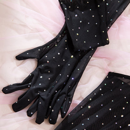Noir Aperture Glove Dress image 22