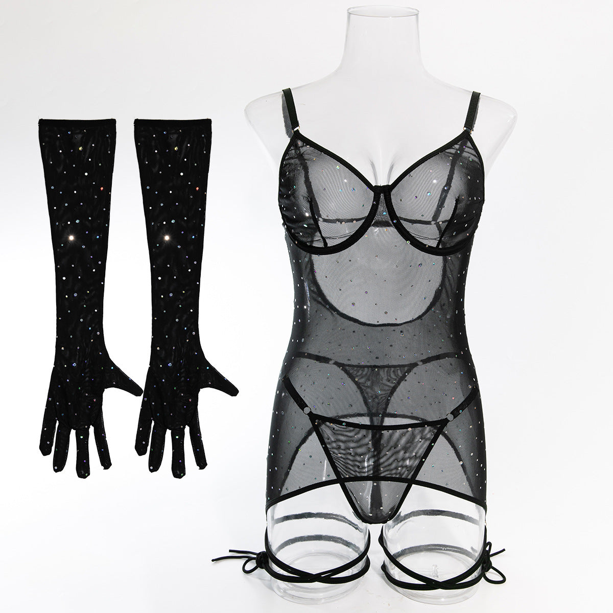 Scarlet Éclat Sequin Bodysuit image 45