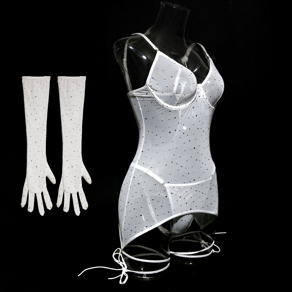 Scarlet Éclat Sequin Bodysuit image 49