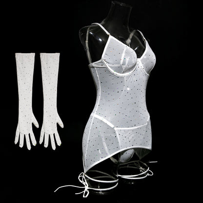 Scarlet Éclat Sequin Bodysuit image 49